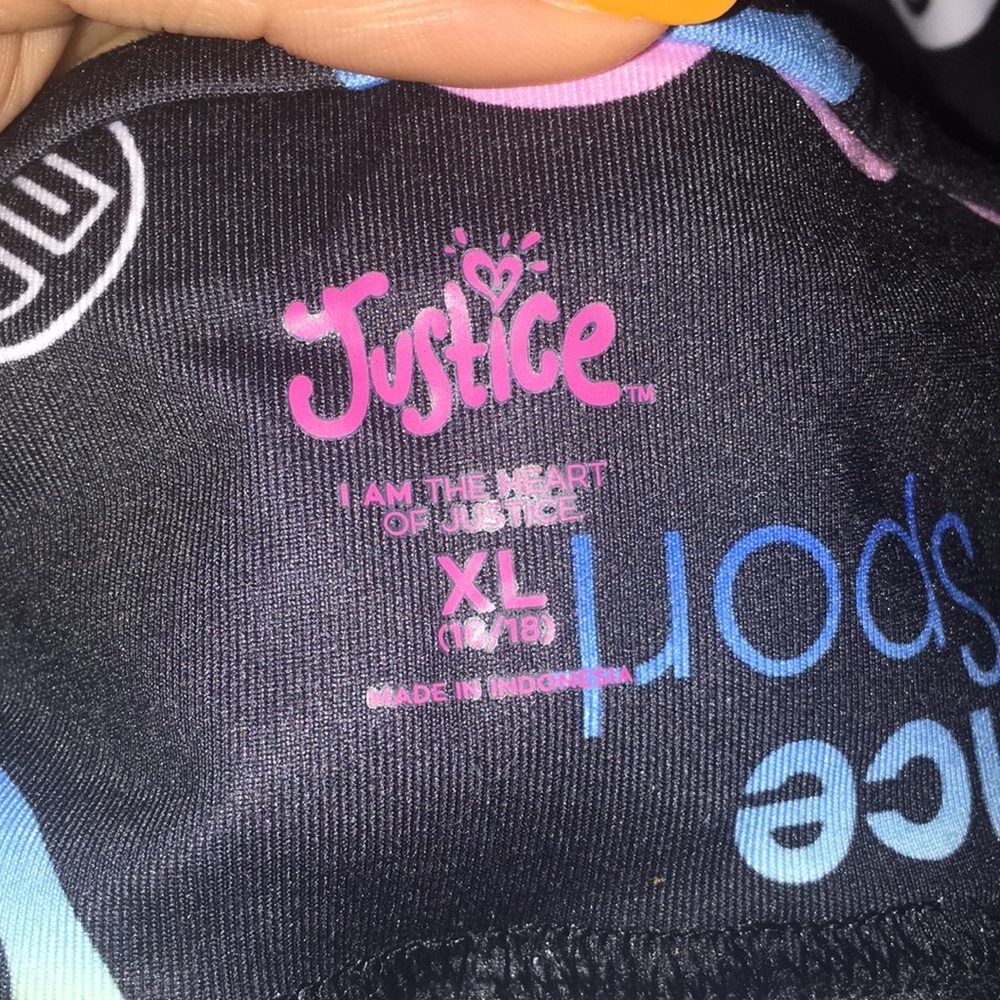 Justice patterned sport leggings